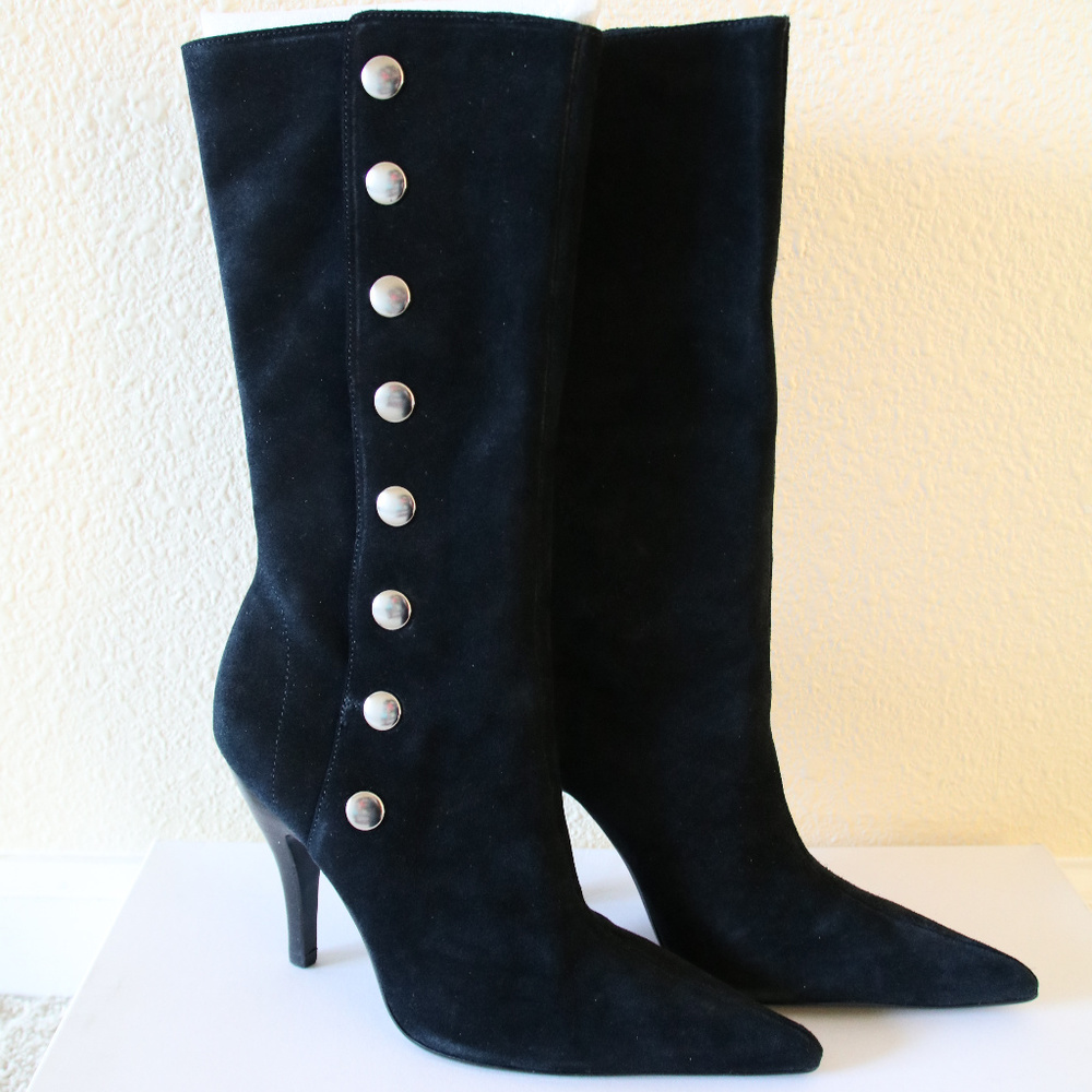 STEVE MADDEN BENATAR STUDDED BOOTS ~ NEW